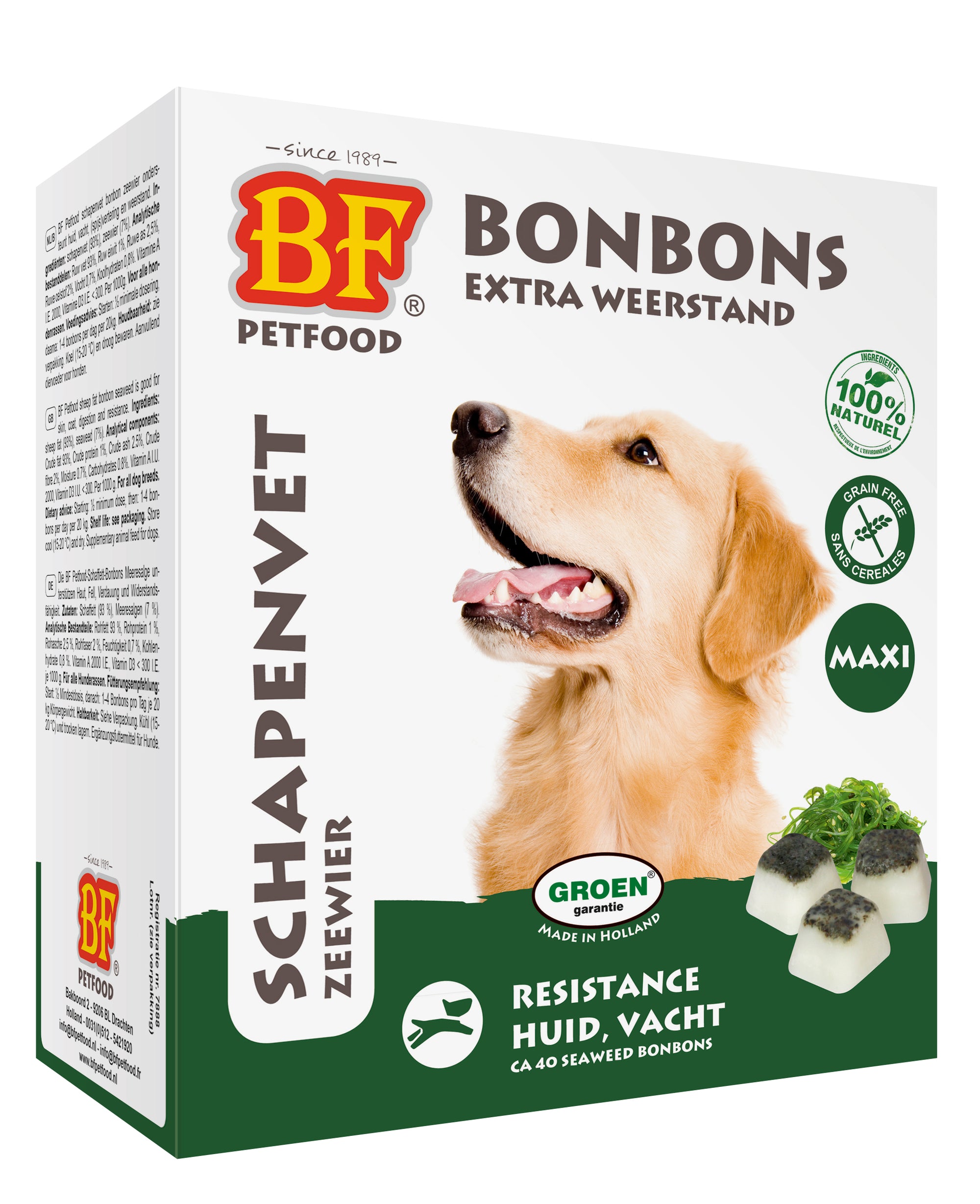 Bf Petfood Schapenvet Maxi Bonbons Zeewier BF PETFOOD DogDepot.nl
