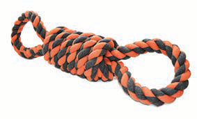 Happy Pet Nuts For Knots Extreme Spoel 8 Vorm Tugger Grijs / Oranje HAPPY PET DogDepot.nl