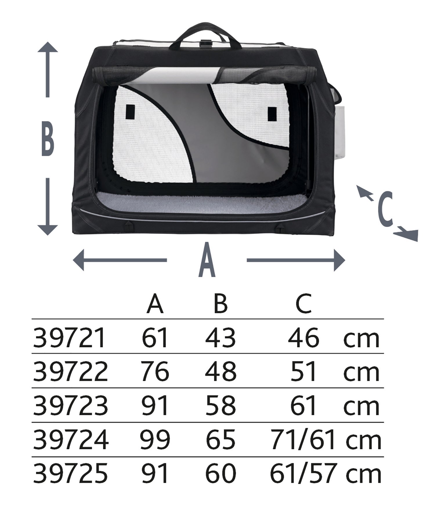 Trixie Reismand Vario Zwart / Grijs