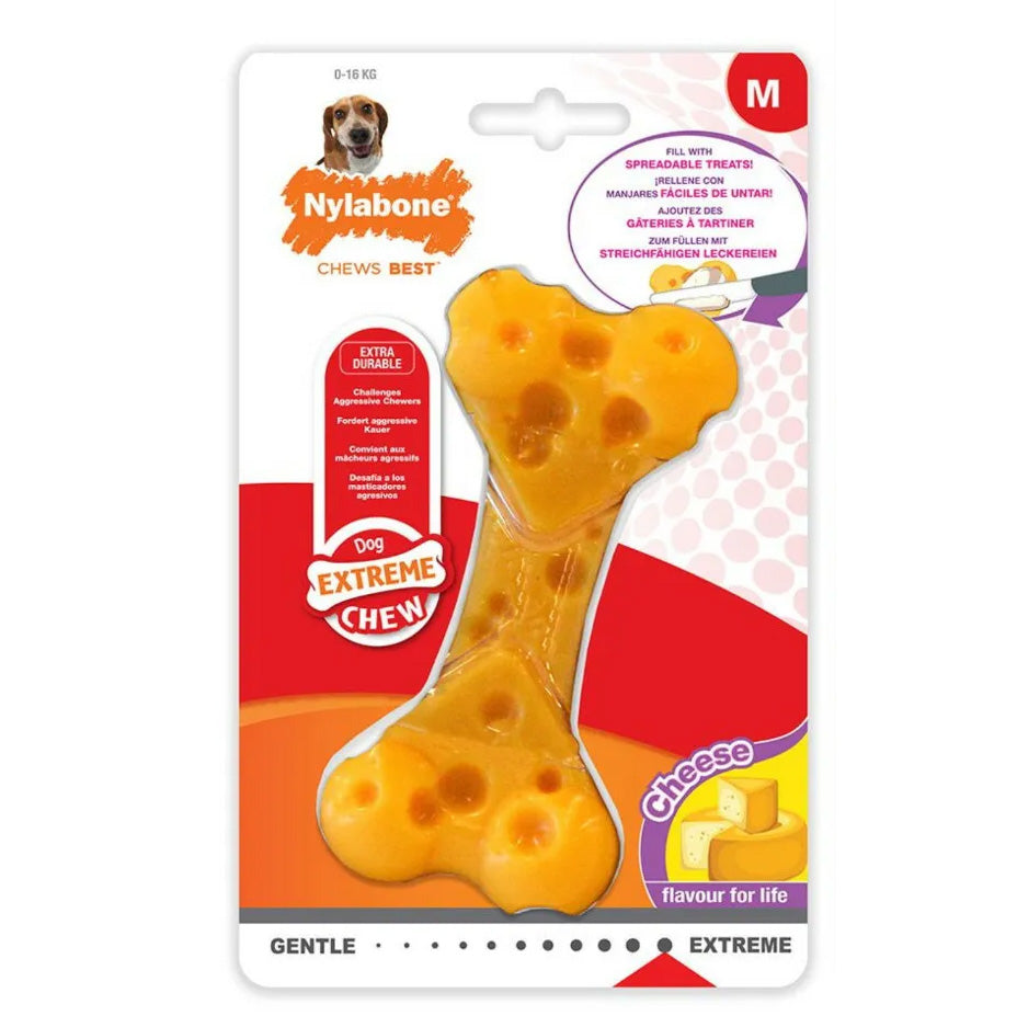 Nylabone Dura Chew Cheese Bone NYLABONE DogDepot.nl