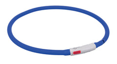 Trixie Lichtgevende Halsband Hond Usb Siliconen Oplaadbaar Royal Blauw TRIXIE DogDepot.nl