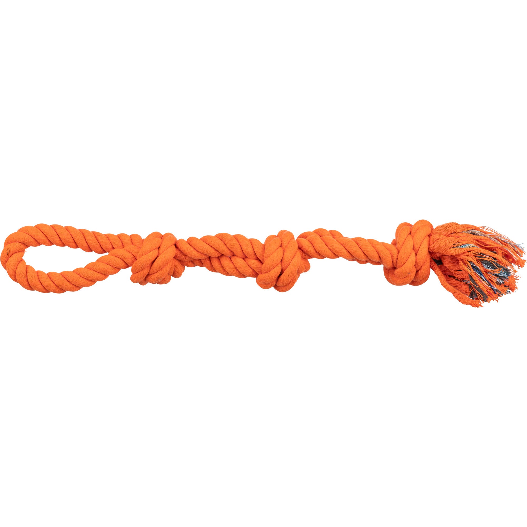 Trixie Werp Flostouw 3-Knoop Oranje TRIXIE DogDepot.nl