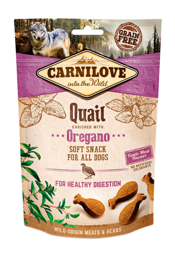Carnilove Soft Snack Kwartel / Oregano CARNILOVE DogDepot.nl