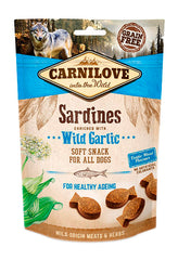 Carnilove Soft Snack Sardines / Wilde Knoflook CARNILOVE DogDepot.nl