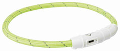 Trixie Lichtgevende Halsband Hond Flash Usb Tpu / Nylon Groen TRIXIE DogDepot.nl