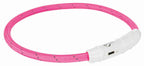 Trixie Lichtgevende Halsband Hond Flash Usb Tpu / Nylon Roze TRIXIE DogDepot.nl