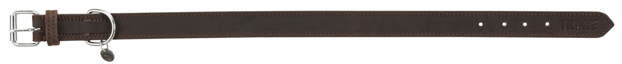Trixie Halsband Hond Rustic Vetleer Donkerbruin