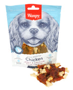 Wanpy Oven-Roasted Chicken Jerky / Calcium Bone Twists WANPY DogDepot.nl