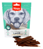 Wanpy Soft Oven-Roasted Lamb Jerky Slices WANPY DogDepot.nl