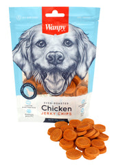 Wanpy Oven-Roasted Chicken Jerky Chips WANPY DogDepot.nl