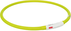 Trixie Lichtgevende Halsband Hond Usb Siliconen Oplaadbaar Groen TRIXIE DogDepot.nl
