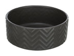 Trixie Voerbak / Drinkbak Wave Keramiek Grijs TRIXIE DogDepot.nl
