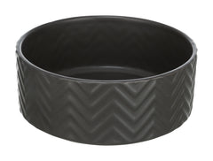 Trixie Voerbak / Drinkbak Wave Keramiek Grijs TRIXIE DogDepot.nl