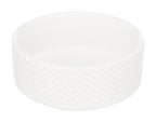 Trixie Voerbak / Drinkbak Wave Keramiek Wit TRIXIE DogDepot.nl