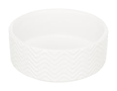 Trixie Voerbak / Drinkbak Wave Keramiek Wit TRIXIE DogDepot.nl