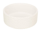 Trixie Voerbak / Drinkbak Wave Keramiek Wit