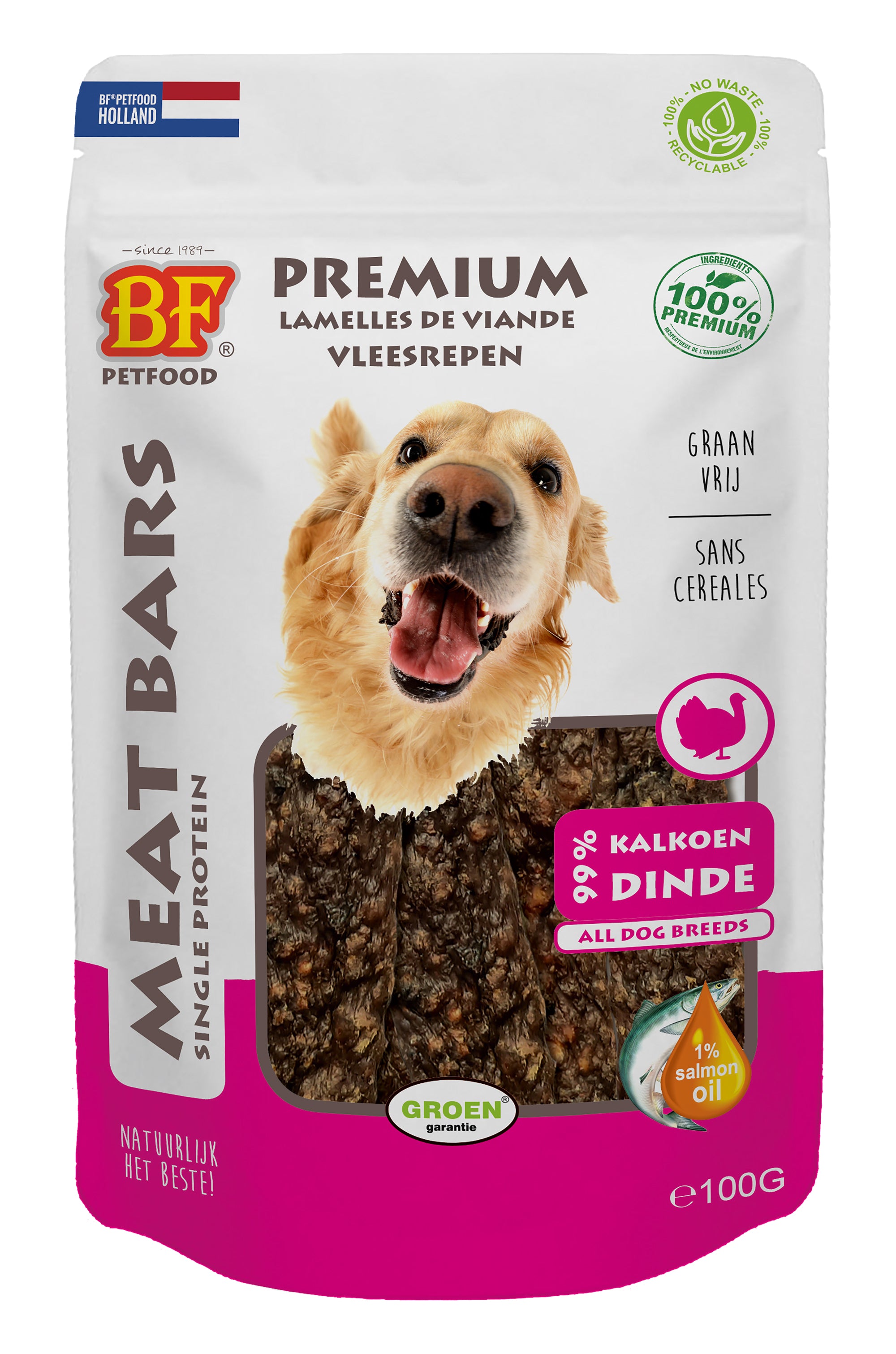 Bf Petfood Meat Bars Kalkoen BF PETFOOD DogDepot.nl
