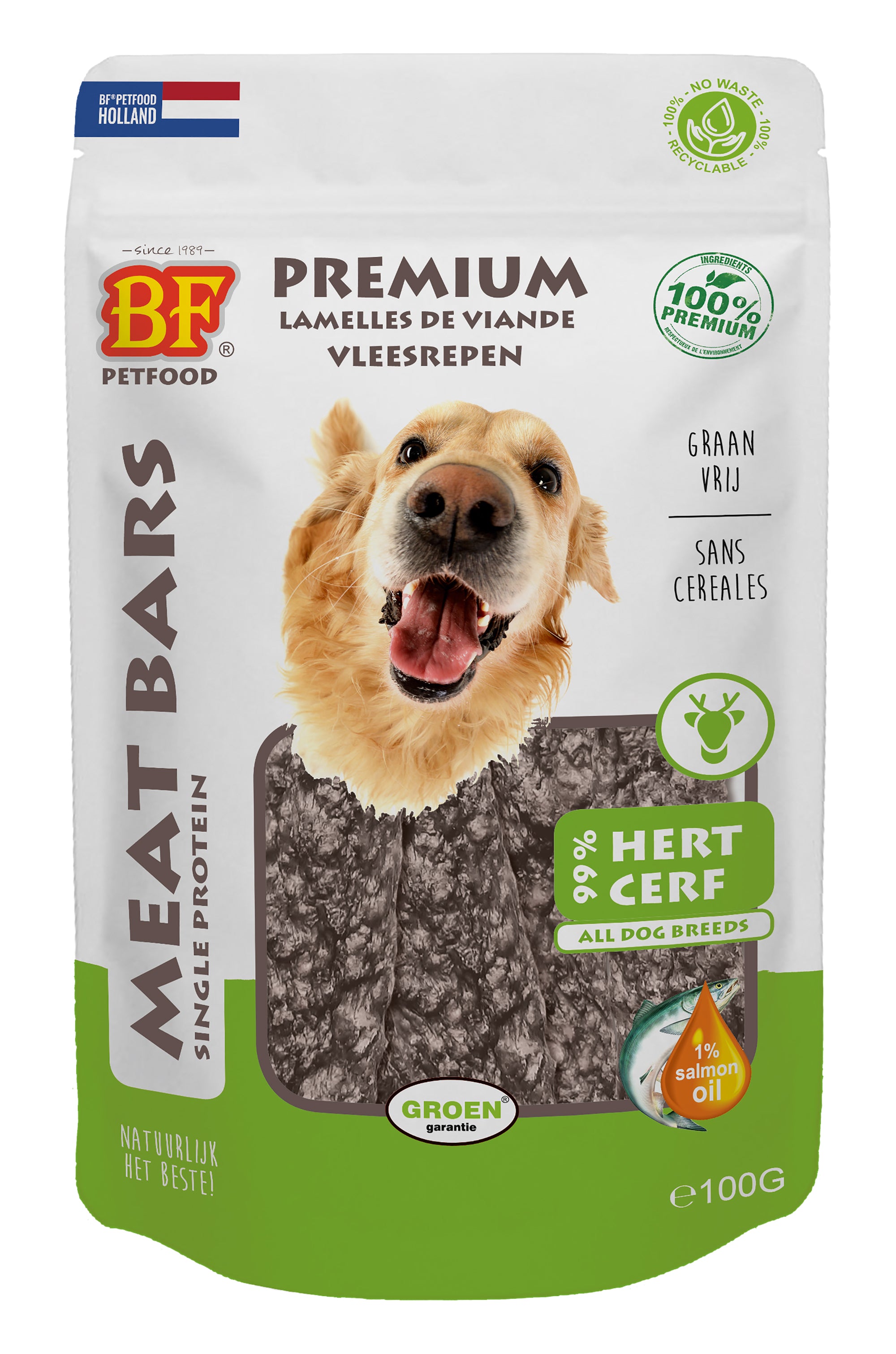 Bf Petfood Meat Bars Hert BF PETFOOD DogDepot.nl