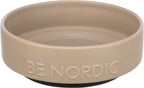Trixie Be Nordic Voerbak Hond Keramiek / Rubber Taupe TRIXIE DogDepot.nl