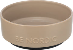 Trixie Be Nordic Voerbak Hond Keramiek/ Rubber Taupe TRIXIE DogDepot.nl
