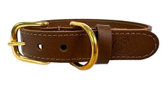 Sazzz Halsband Hond Braveheart Classic Leer Zadel Bruin SAZZZ DogDepot.nl