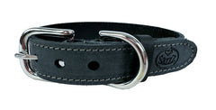 Sazzz Halsband Hond Nomad Vintage Leer Antraciet SAZZZ DogDepot.nl