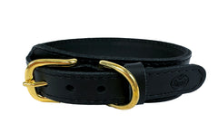 Sazzz Halsband Hond Pioneer Classic Leer Zwart SAZZZ DogDepot.nl