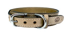 Sazzz Halsband Hond Boho Vintage Leer Beige SAZZZ DogDepot.nl
