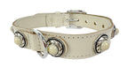 Sazzz Halsband Hond Adventure Stone Classic Leer Creme SAZZZ DogDepot.nl