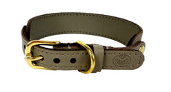 Sazzz Halsband Hond Sweetie Classic Leer Taupe SAZZZ DogDepot.nl