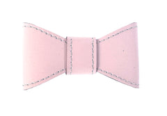 Sazzz Vlinderstrik Glamper Classic Leer Lichtroze SAZZZ DogDepot.nl