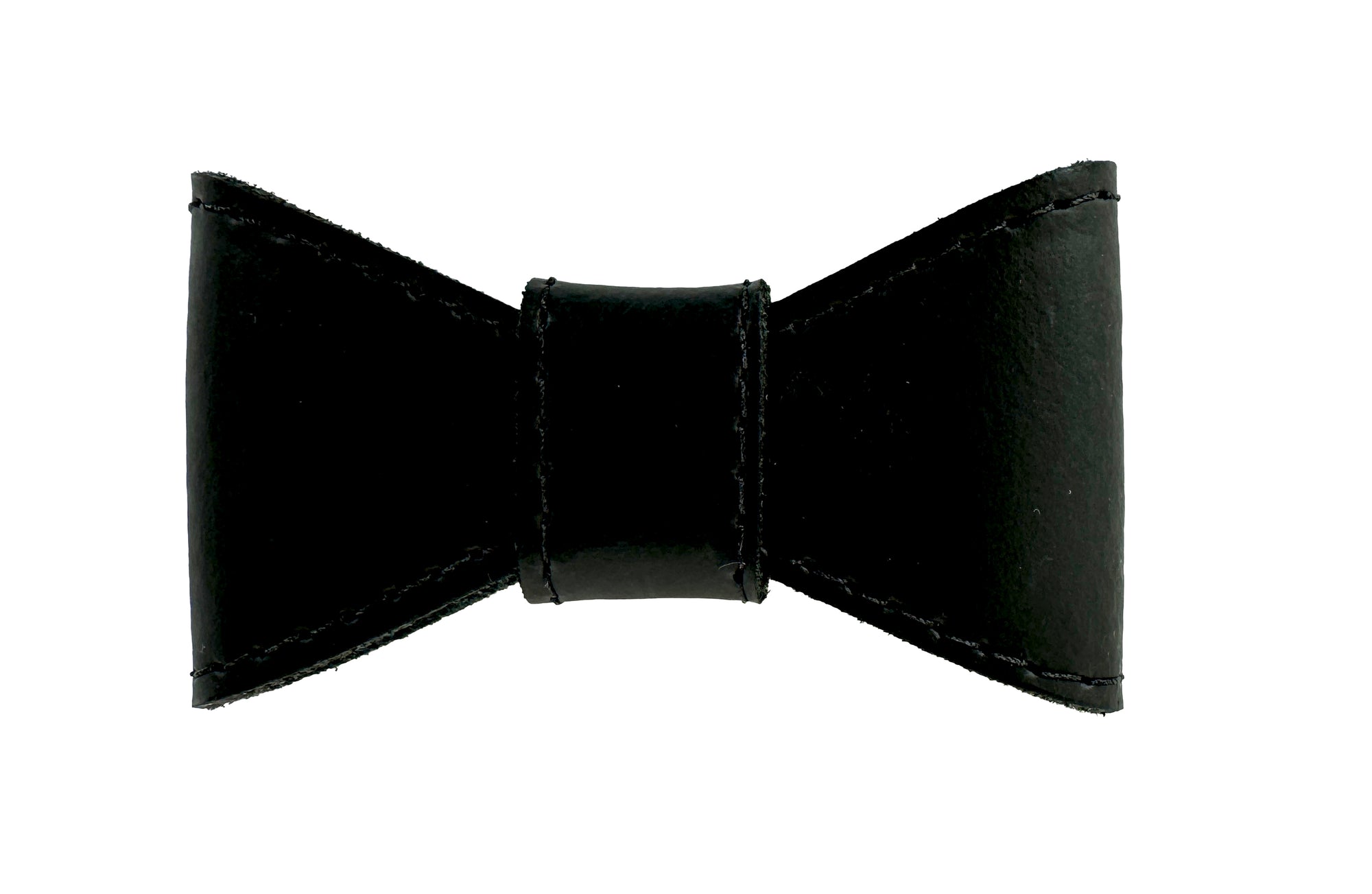 Sazzz Vlinderstrik Glamper Classic Leer Zwart SAZZZ DogDepot.nl