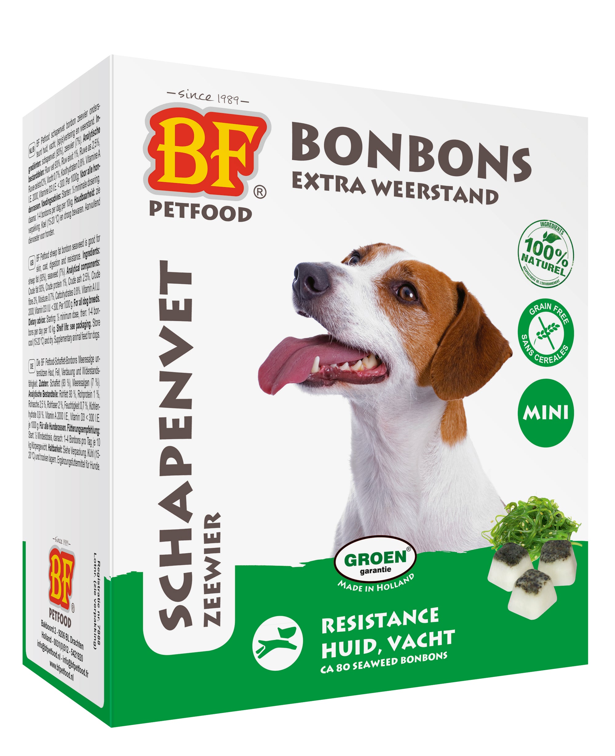 Bf Petfood Schapenvet Mini Bonbons Zeewier BF PETFOOD DogDepot.nl