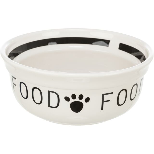 Trixie Voerbak Hond Food Keramiek Wit / Zwart TRIXIE DogDepot.nl