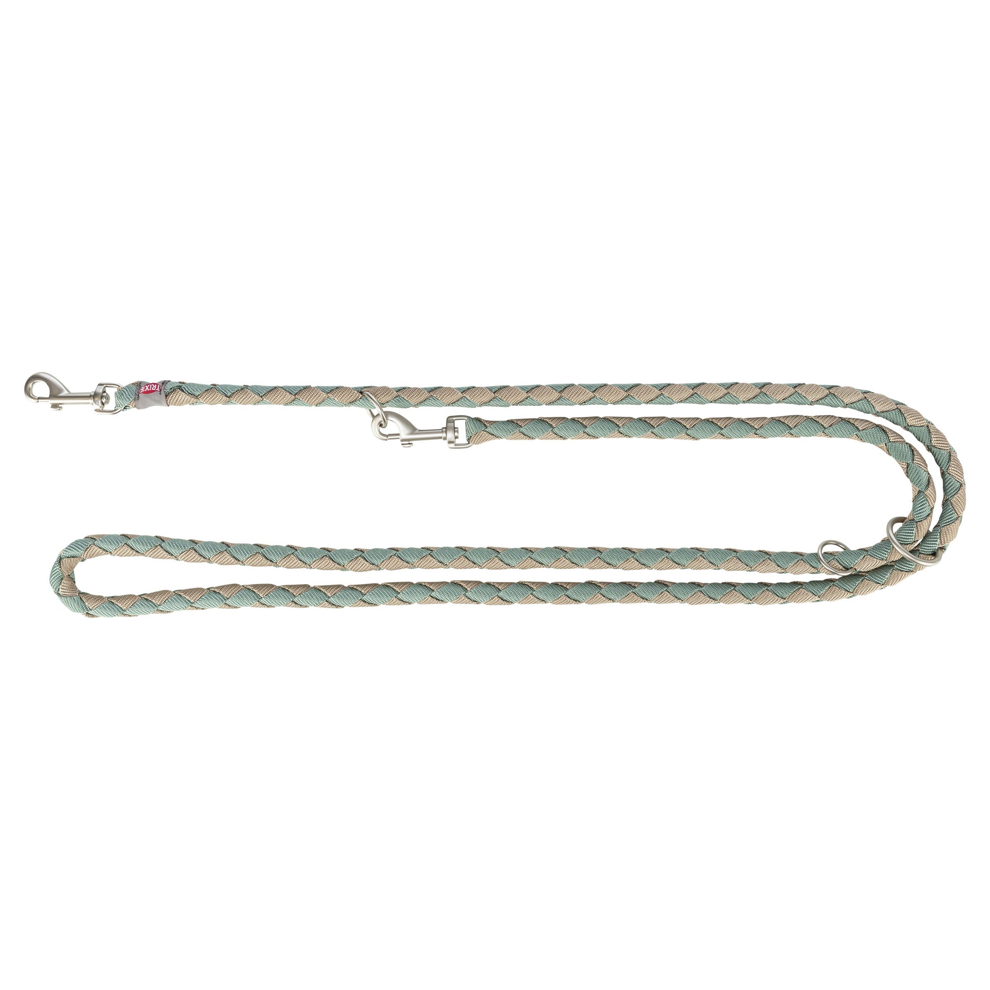 Trixie Hondenriem Cavo Verstelbaar Salie Groen / Zand TRIXIE DogDepot.nl