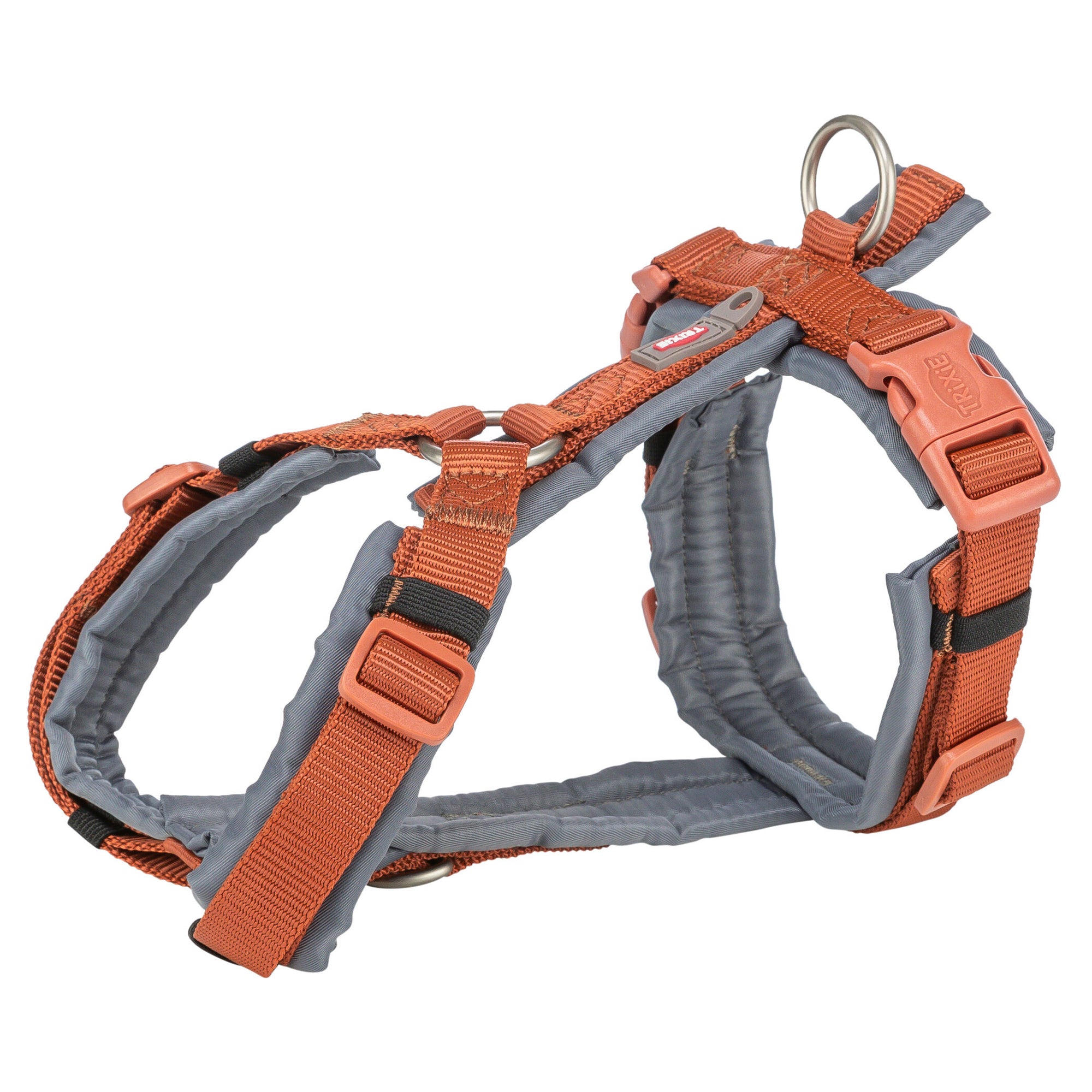 Trixie Hondentuig Premium Trekking Roest Bruin / Grafiet Grijs TRIXIE DogDepot.nl