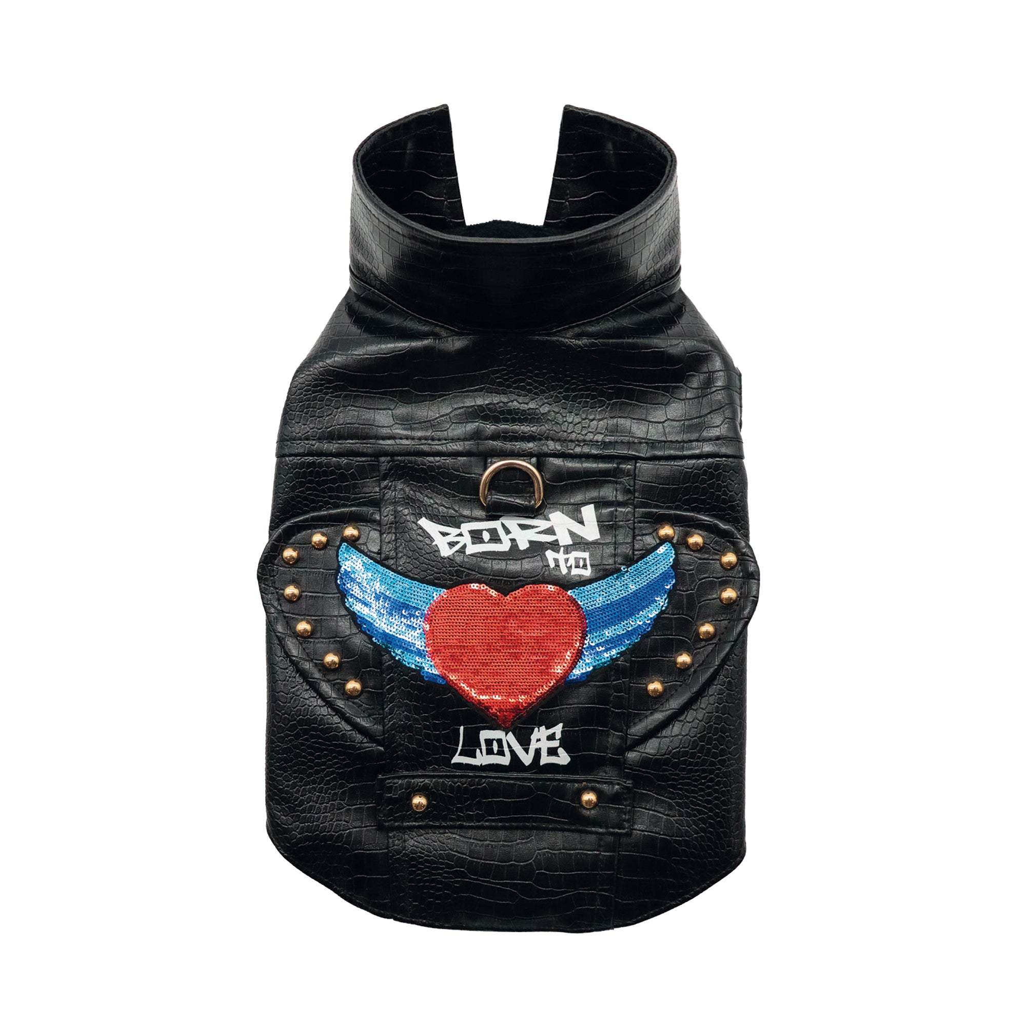 Croci Hondenjas Frankie Gevoerd Zwart CROCI DogDepot.nl