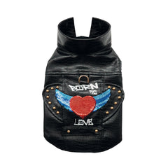 Croci Hondenjas Frankie Gevoerd Zwart CROCI DogDepot.nl