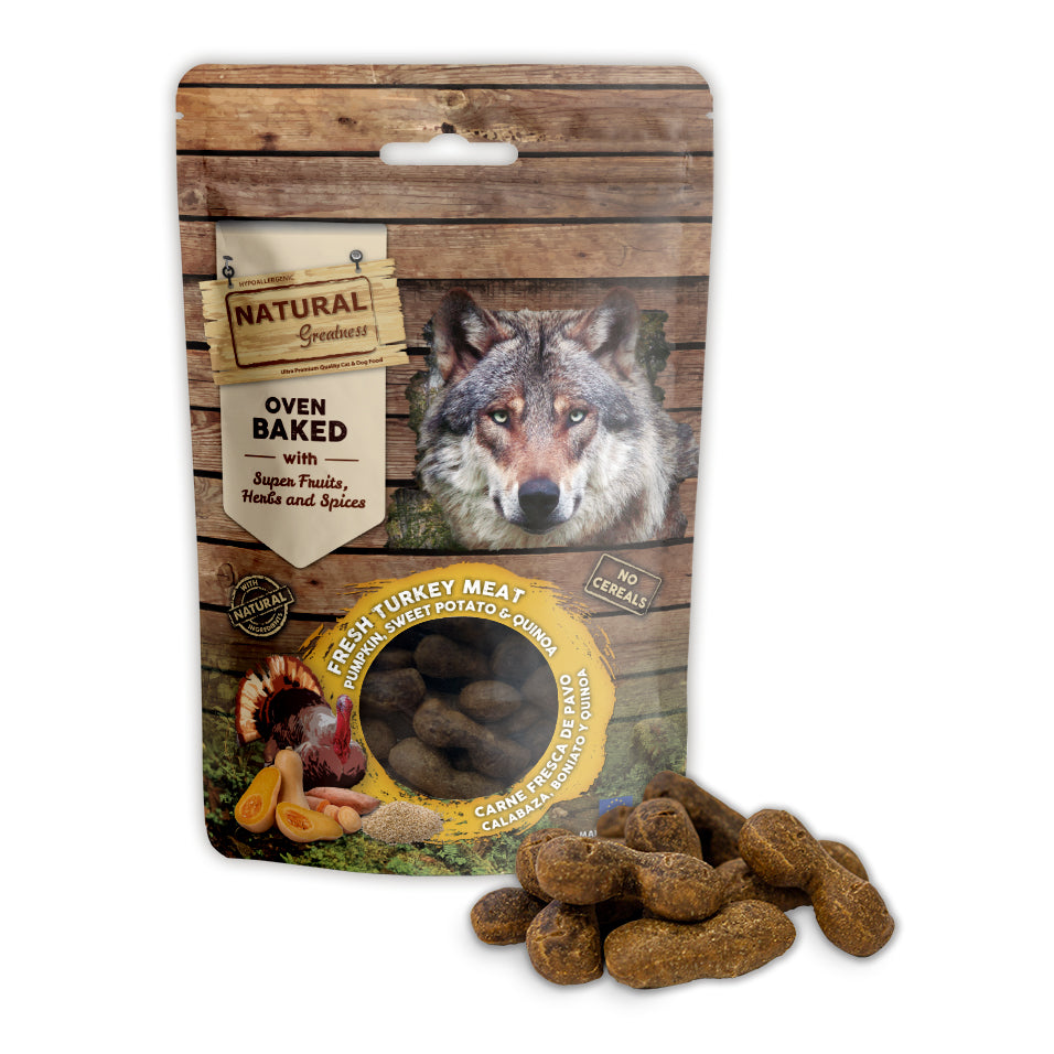 Natural Greatness Digestive Support Oven Baked Biscuits Mini NATURAL GREATNESS DogDepot.nl