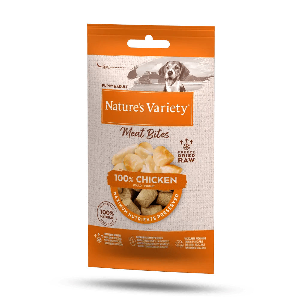 Natures Variety Freeze Dried Bites Chicken NATURES VARIETY DogDepot.nl