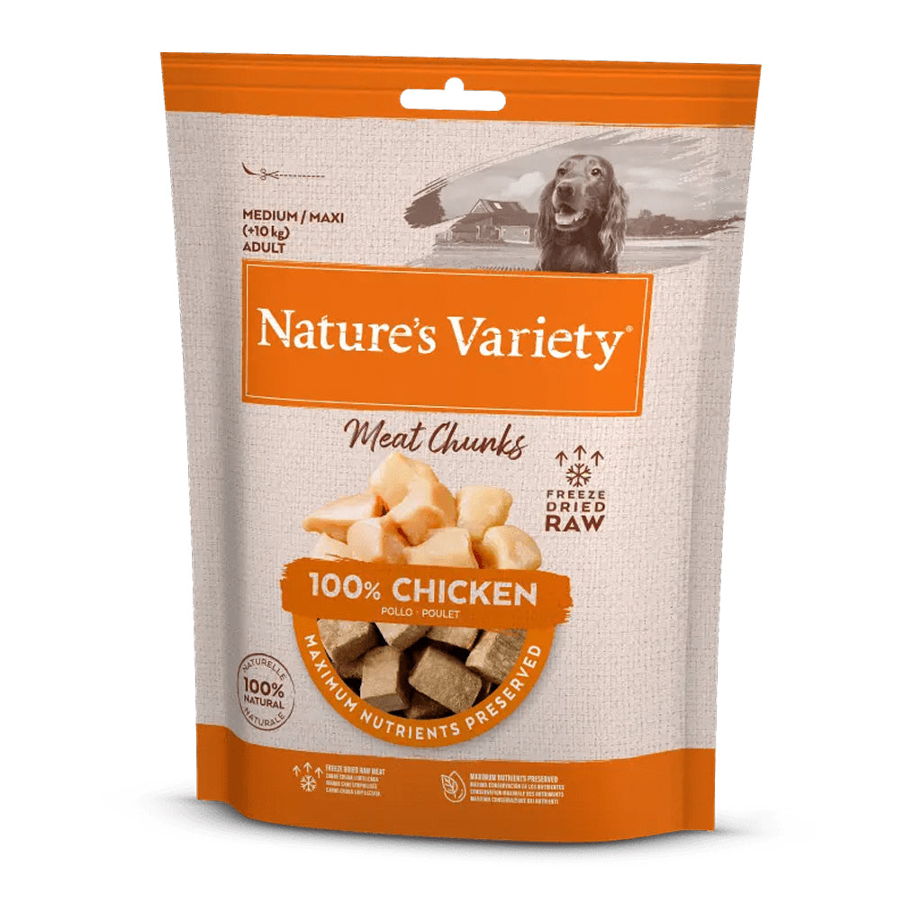 Natures Variety Freeze Dried Chunks Chicken NATURES VARIETY DogDepot.nl