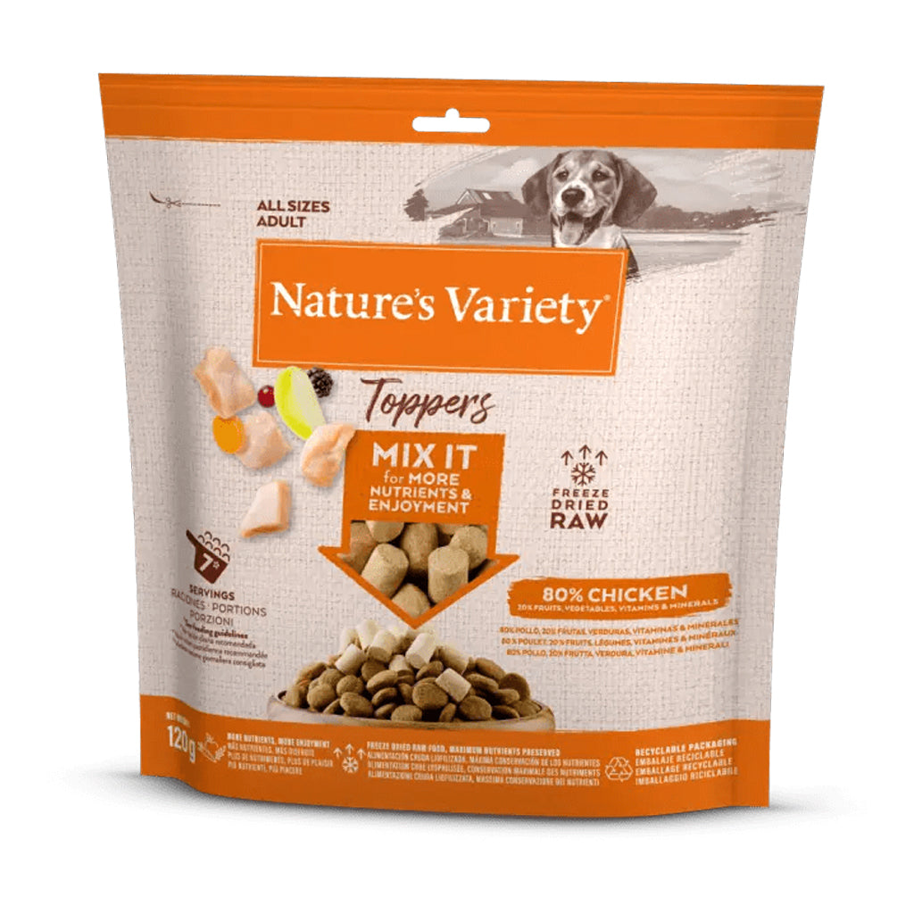 Natures Variety Freeze Dried Toppers Chicken NATURES VARIETY DogDepot.nl