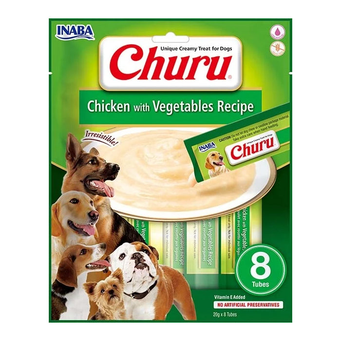 Inaba Dog Churu Chicken With Vegetabels Recipe INABA DogDepot.nl