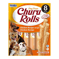 Inaba Dog Churu Rolls Chicken Recipe Wraps INABA DogDepot.nl