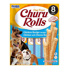 Inaba Dog Churu Rolls Chicken Recipe Wraps With Cheese INABA DogDepot.nl