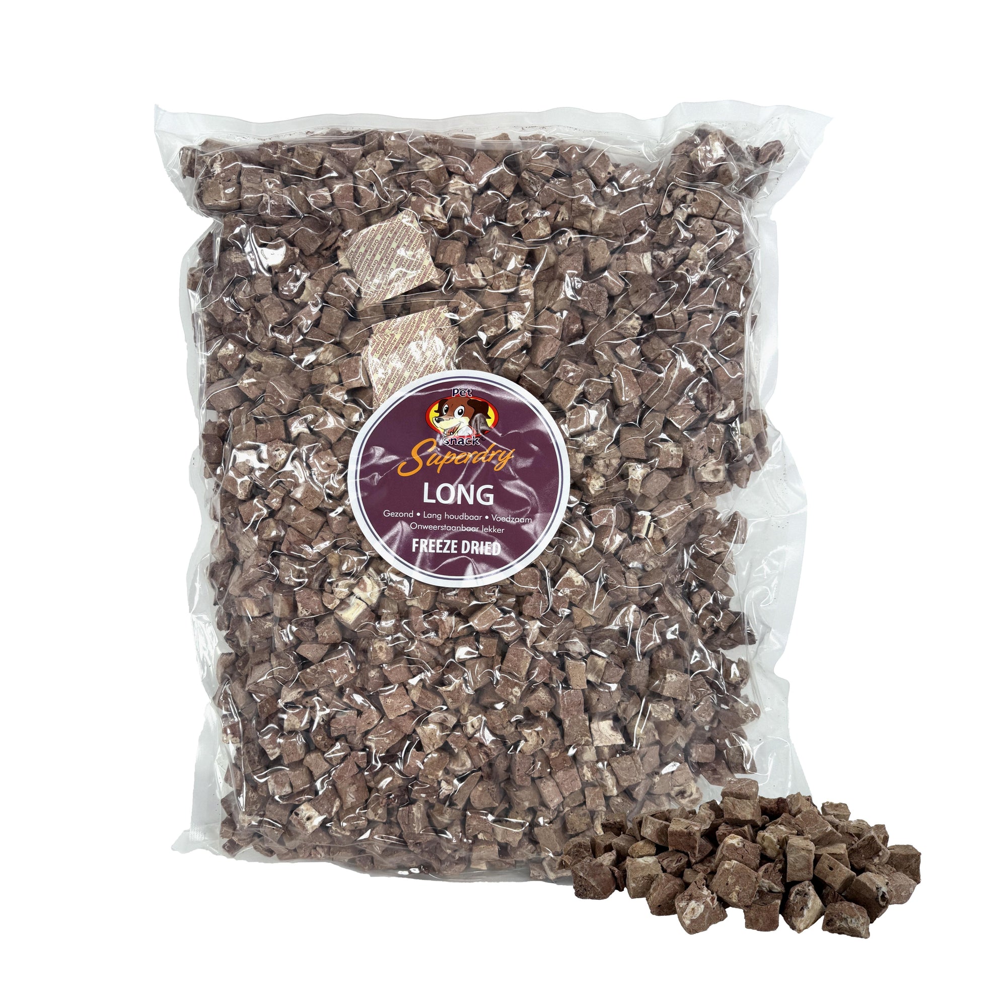 Petsnack Superdry Runderlong Gevriesdroogd PETSNACK DogDepot.nl