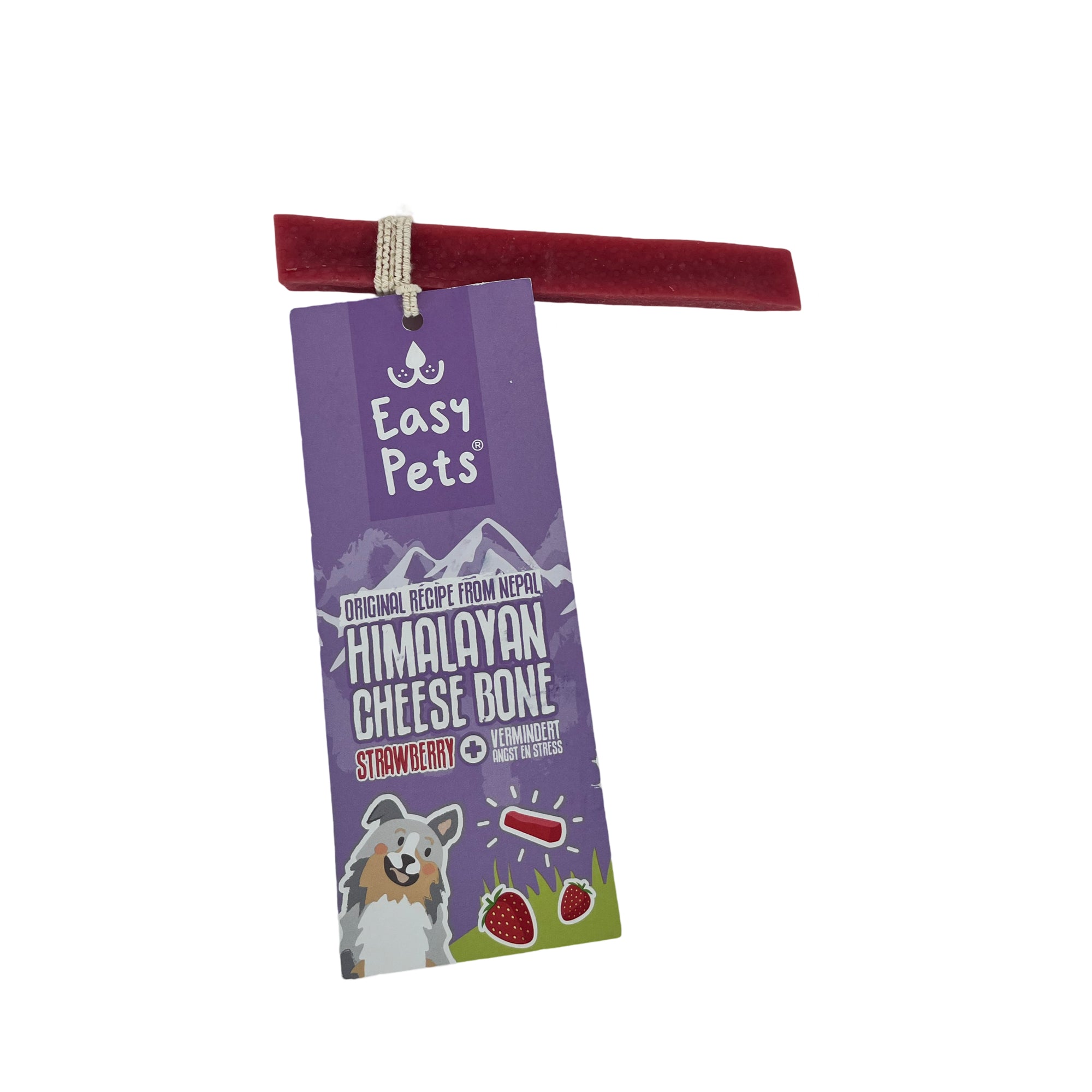 Easypets Himalayan Cheese Bone Kaas Bot Aardbei EASYPETS DogDepot.nl