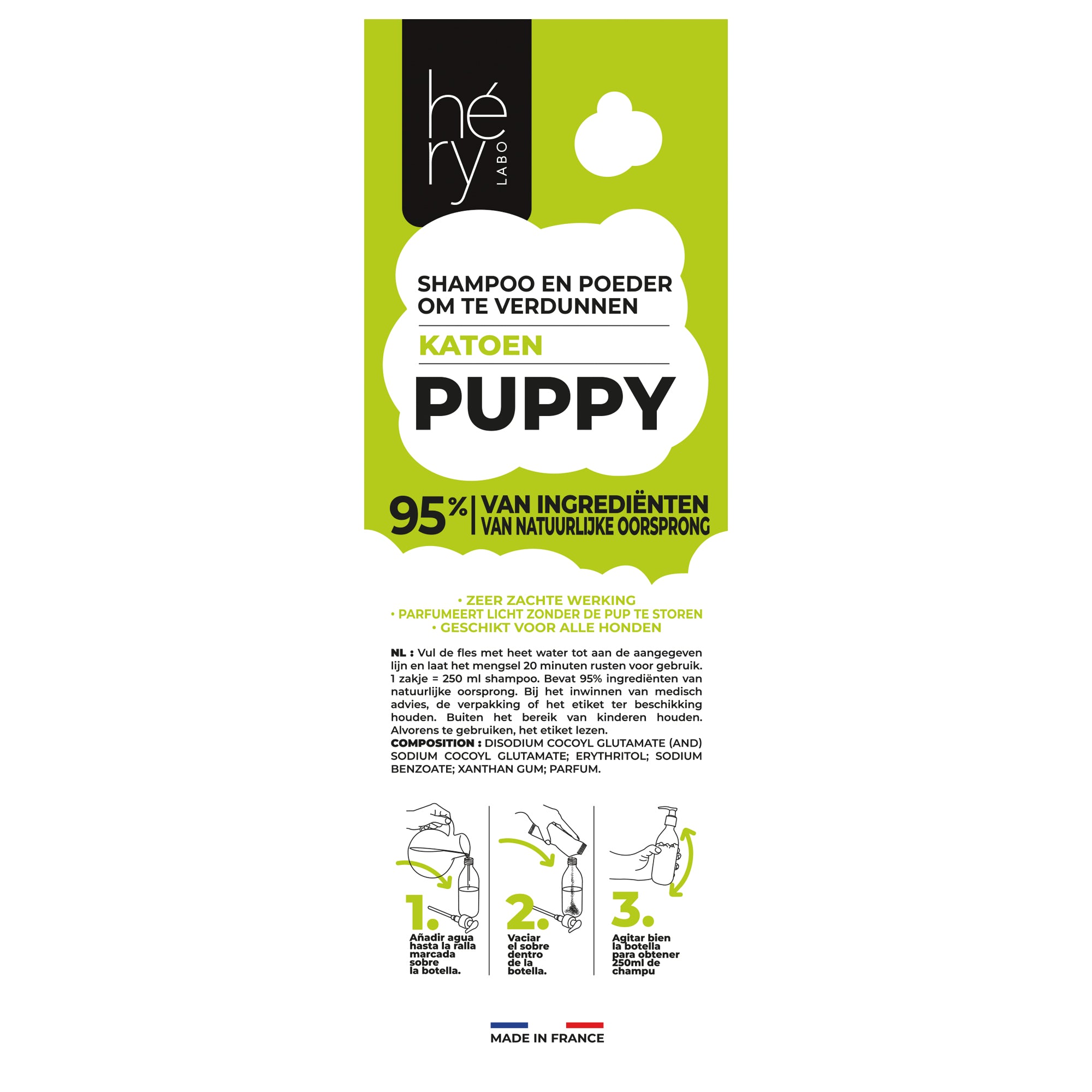 Hery Shampoo Poeder Puppy HERY DogDepot.nl