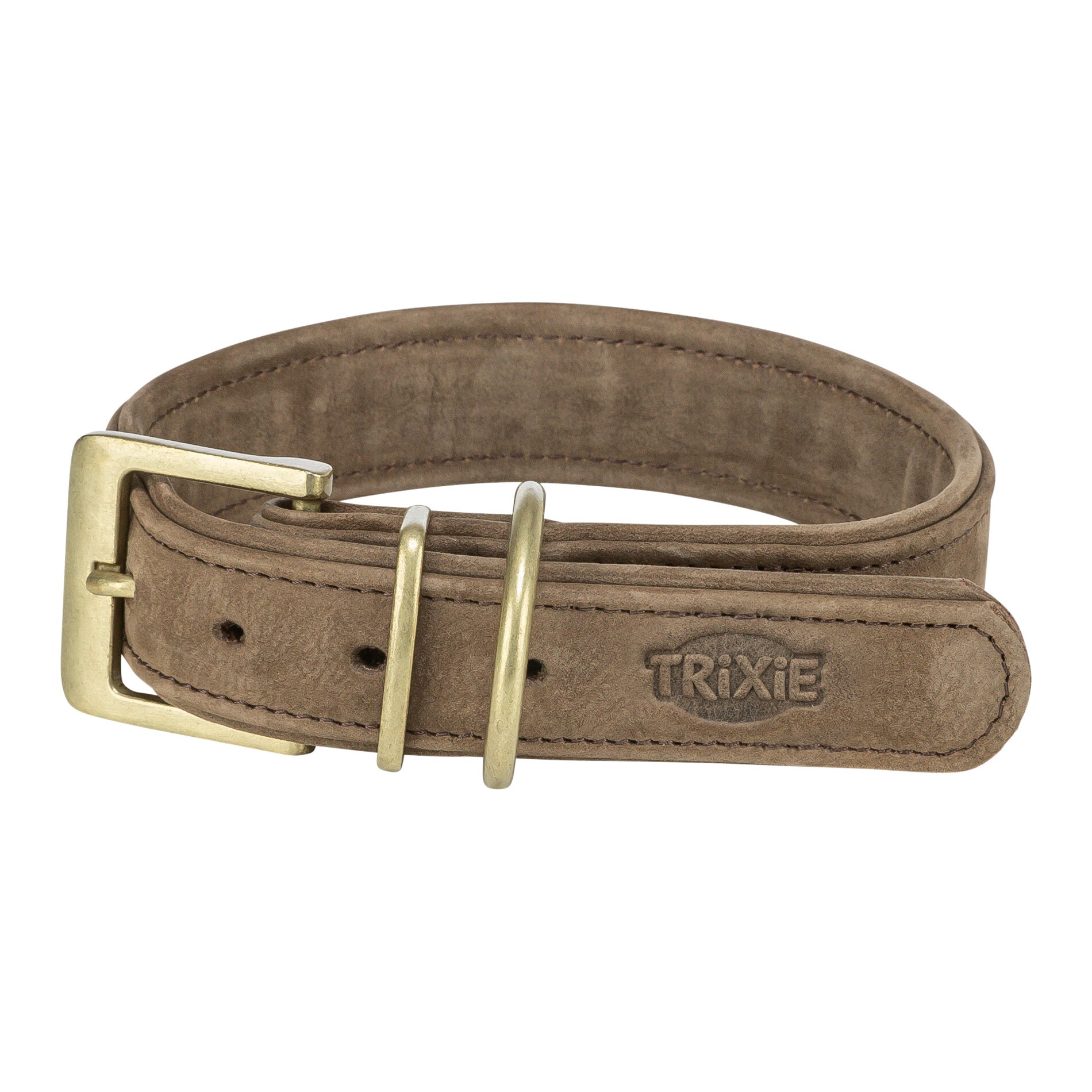Trixie Halsband Hond Pure Leer Bruin TRIXIE DogDepot.nl