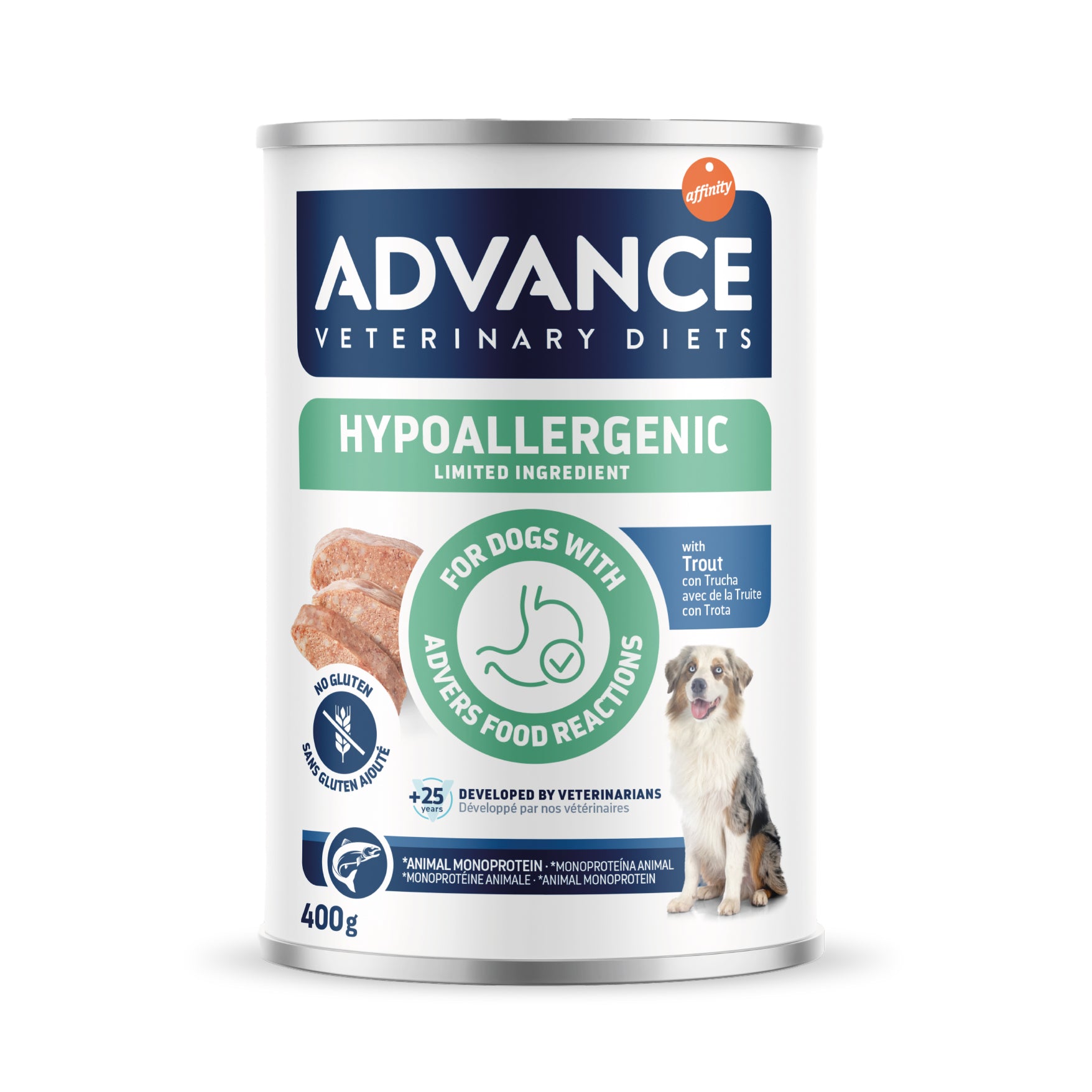 Advance Veterinary Diet Dog Hypoallergenic Trout ADVANCE VETERINARY DIET DogDepot.nl